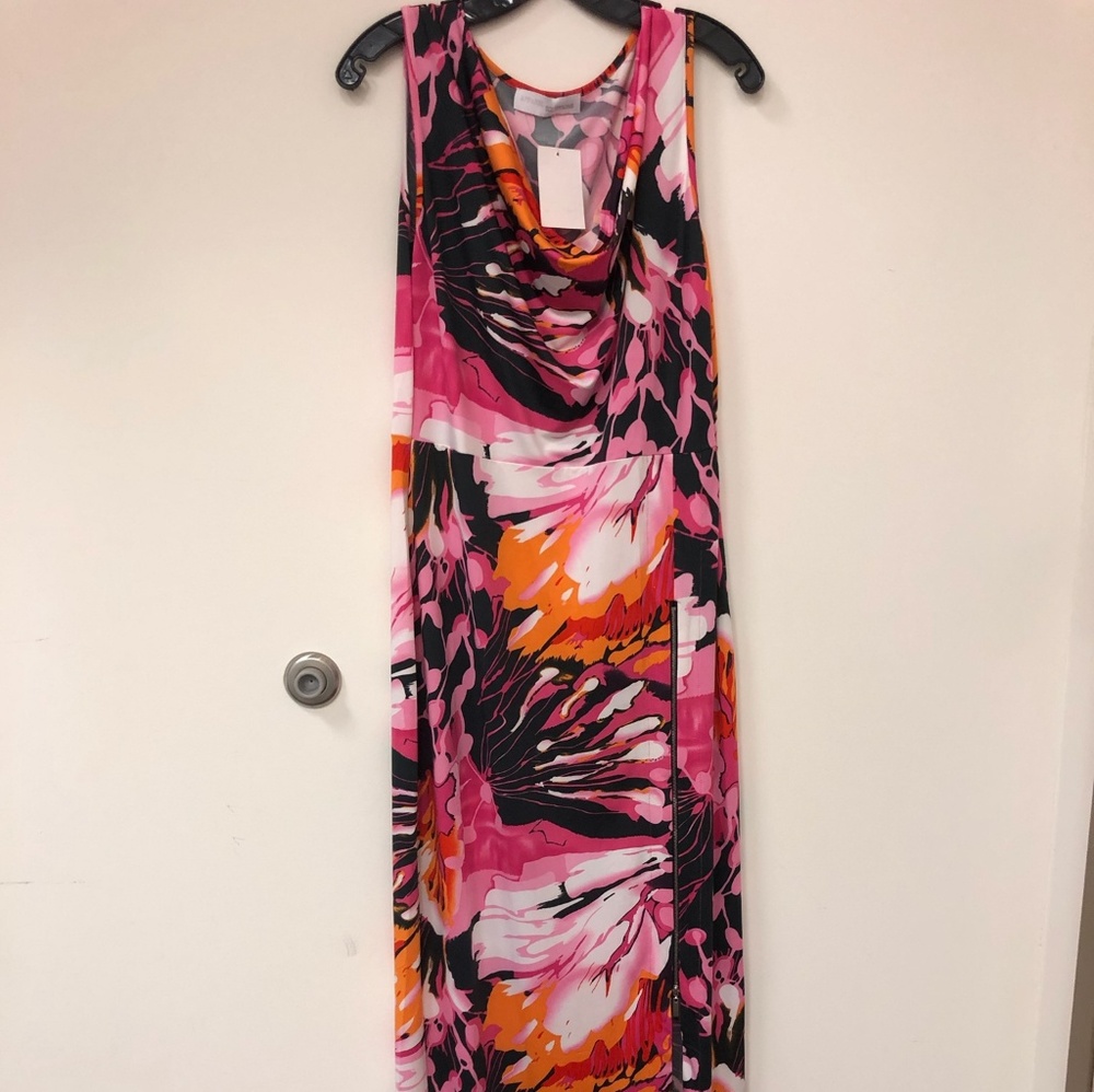 Multi colored printed dress